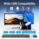 Vention USB optinė pelė KTABG, 1200DPI, 3 mygtukai, 1.5m laidas, universalus, juoda