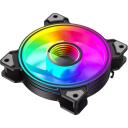 Gamemax Korpuse ventilaator DUAL RING INFINITY BK, 120mm, 47cfm, 1200rpm, 30dBA, l&auml;bipaistvad ventilaatori labad