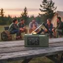 Hawk Pārnēsājams kloķa radio HWRDI410GN, FM/AM, 5W, USB-C uzlāde, lukturis, SOS funkcija