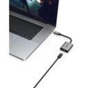 Hama 6in1 adapteris Connect2Go 00200306, 6 porti, USB-C, Mini-DisplayPort, HDMI, VGA, pelēks