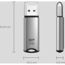 Silicon Power USB atmiņas karte Marvel M02 SP016GBUF3M02V1S, 16 GB, USB Type-A, 90 Mb/s, 25 Mb/s, alumīnija korpuss