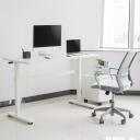 Maclean istu-seisa k&auml;sitsi reguleeritav laud ER-401W, 70-117cm, 140x60cm, 40kg, reguleeritav tugi, komplektis montaažitarvikud