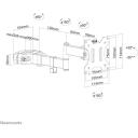 Neomounts TV laikiklis FL40-450BL11, 17-32 colių, maksimali apkrova 8 kg, VESA 75x75-100x100 mm, 180&deg; sukimas, 30&deg; pasvirimas