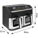 Gastroback Gaisa fritieris 42586, 9l, 2900W, 2 grozi, 10 programmas, skārienekrāns, mazgājamas daļas