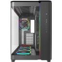 Montech Korpus KING 95 PRO (B), 2x140mm &scaron;oninės ventiliatoriai, 1x120mm galinis ventiliatorius, 8x2.5" HDD, 5x3.5" HDD