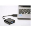 Digitus HDMI kuni VGA muunduradapter DA-70461, 1080p, 1xVGA, 3,5mm audio, must