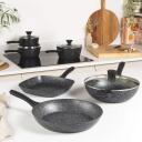 Salter Cep&scaron;anas panna BW05746S2EU7, 24cm, alumīnijs, elektriskā, gāzes, stikla keramikas, indukcijas, nepiedego&scaron;s