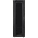 Lanberg Vaba seisev kapp FF01-8242-12B, 800mm, 1200mm, 42U, 800kg, Klaasuks, IP20, 4 ventilaatorit