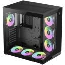 Gamemax Korpus NEX C56 BK, 7, ATX, 2xUSB 3.2 Gen 1, 1xUSB-C 3.2 Gen 2, 1x k&otilde;rvaklapid, 4 sisemist pesa