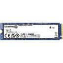 Kingston NV3 M.2 2280 SSD SNV3S/4000G, 4000 GB, PCIe 4.0 x4 NVMe, 6000 MB/s, 5000 MB/s, 3D NAND