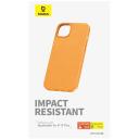 Baseus Telefoni&uuml;mbris iPhone 15 Plus P60157304713-02, oranž, PU nahk, 2.5mm, kukkumiskindel, kriimustuskindel