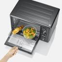 Severin Mini krāsns TO 002078, 20l, 1600W, 4 režīmi, 120min taimeris, melna, režģis, cepe&scaron;panna