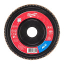 VĒDEKĻVEIDA SLĪPĒ&Scaron;ANAS DISKI ALUMĪNIJAM, FLAP DISC ALU SLC50/125MM G40 - 1PC, 4932479091 MILWAUKEE