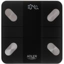 Adler | Smart Bathroom Scale | AD 8186b | Maximum weight (capacity) 180 kg | Accuracy 100 g | Body Mass Index (BMI) measuring | Black
