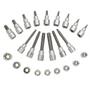 Bitu ligzdu modulis 1/2", STANLEY, STMT1-74176, 24 daļas, izturīgs hrom-vanādija tērauds