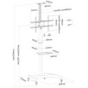 Neomounts напольная подставка PLASMA-M1900E, 37-70 дюймов, высота 130-162 см, наклон 20 градусов, поворот 90 градусов