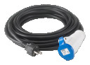 Kabelis ar kontaktdak&scaron;u, 120/60 24A 12 AWG, 3.5m, kods 58869, RUBI