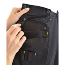 Augstas redzamības darba bikses AWTOOLS AW02611, ar atstarojošām joslām, izmērs: M, 260 g/m2