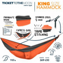 &Scaron;ūpuļtīkls King Size Hammock, Navy Blue/Royal Blue, 0727670931037 TICKET TO THE MOON