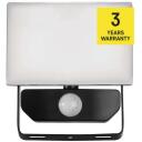 Emos LED prožektor TAMBO ZS2912, 10 W, 1000 lm, IP54, PIR andur, alumiiniumkorpus, neutraalne valge valgus