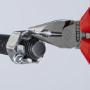 Needle-Nose Kombinētās Kniedes, Knipex, 08 22 145 SB, melna atramentizēta virsma, pulēta galva, 145 mm garums, 153 g svara