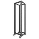 Lanberg Open Rack 42U OR01-6842-B, 600x800mm, 33kg, 600kg, 42 riiulit, must v&auml;rv, ratastega