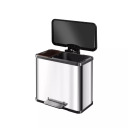 Atkritumu &scaron;ķiro&scaron;anas tvertne ar pedāli &Ouml;ko duo Plus L HAILO 030630260 17+9L melna