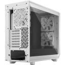 Fractal Design Datora Korpuss Meshify 2 Lite FD-C-MEL2A-04, EATX, Balta/Melna, 2xUSB 3.0, 4x2.5'', 2x3.5'', Stikla sānu panelis