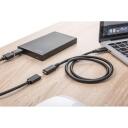 Digitus USB 3.1 Gen.2 pikenduskabel AK-300210-007-S, 0,7m, 10Gbps, Type C isane/naine, 20V/5A, 4K tugi