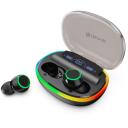 Denver Bezvadu austiņas TWE-55B 111191120550, 20Hz-20kHz, Bluetooth V5.3, 500mAh akumulators, gaismas efekts