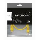 Gembird patch kaabel PP12-0.25M/Y, 0.25 m, kollane, CAT 5e, U-UTP