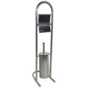 Besk WC komplekt 9122341, kroomitud roostevaba teras, WC harja alusega, tualettpaberi hoidja