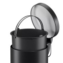 Waste bin Selekta S HAILO 035050601 5L matte black 27x27x20cm