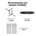 Išmanus robotas siurblys su lazerine navigacija 2-in-1 300ml vandens talpa 300ml dulkių talpa 4000Pa 5200mAh baterija ARC0007S Aeno