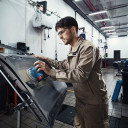 Orbitālā slīpmašīna, 18V, bezsuku motors, GEX 185-LI, 06013A5020, BOSCH