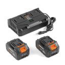 Aku kultivaator DAEWOO DAT 3042Li SET 42 / (2x21) V Li-Ion 5.0 A/h 300 mm 200 mm