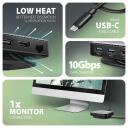 Axagon dokkimisjaam HMC-UFO 9in1 USB-C 10Gbps, 1x HDMI, 2x USB-A, 1x USB-C, 1x RJ-45, 3.5 mm audio, M.2 SSD