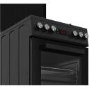 Beko FSM52331DBDS plīts, 600mm, 500mm, 850mm, 1 cepe&scaron;krāsns, 60L, 4 plīts zonas, 8 funkcijas, elektriskā jauda 2100W