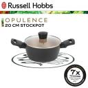 Russell Hobbs Opulence pott RH01669BEU7, 20cm, must, alumiinium, mitte kleepuv, n&otilde;udepesumasinas sobiv