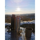 Izolēta termosa pudele 'Active', Origin Outdoors, R562038, 0,75 L, melna, 12h silta/24h auksta, 100% noplūdes izturīga