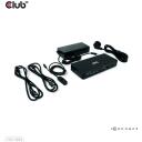 Club3D док-станция CSV-1585, 1x HDMI, 1x RJ45, 3x USB-C, 3x USB 3.2, 1x DisplayPort, 1x разъем для наушников, 120W адаптер питания