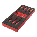 TRĪSPLAKŅU ROKTURA SKRŪVGRIEŽU PUTU MATERIĀLA IELIKTŅU KOMPLEKTI, SCREWDRIVER SL SET FOAM INSERT - 7 PC, 4932492395 MILWAUKEE