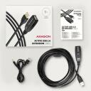 Axagon USB pakartotuvo kabelis ADR-205 5m, juodas, USB 2.0 1, USB 3.0 1