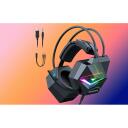 Onikuma Austiņas X20 Black (N), 32&Omega;, 50mm, 103dB, 2.2m, USB, 3.5mm, 20Hz&ndash;20KHz, Omnidirekcionāls mikrofons, RGB apgaismojums
