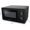 Esperanza ESTOFADO Solo mikroviļņu krāsns EKO011K, 20 L, 700 W, 5 jaudas līmeņi, mehāniskais taimeris 30 min