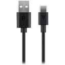 Goobay USB-C kabelis 59122, 2 m, 3 A, sinhronizācija un uzlāde, melns
