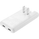Sandberg Ceļojumu lādētājs 441-68, 2xUSB-C, 100-240V, 65W, 2 porti, Power Delivery, balta