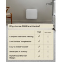 250 W paneelküttekeha ühe kütterežiimiga ruumidele suurusega 2–5 m² valge IB250 Steel Mill