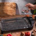 Jata elektriskais grils BQ101R, 2400 W, 34 x 24 cm, 2 līmeņi, nerūsējo&scaron;ā tērauda paplāte, viegli tīrāms