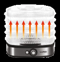 Pārtikas žāvētājs 5 sietu, 420-500 W, temperatūra 35-70 °C 68270 Lund